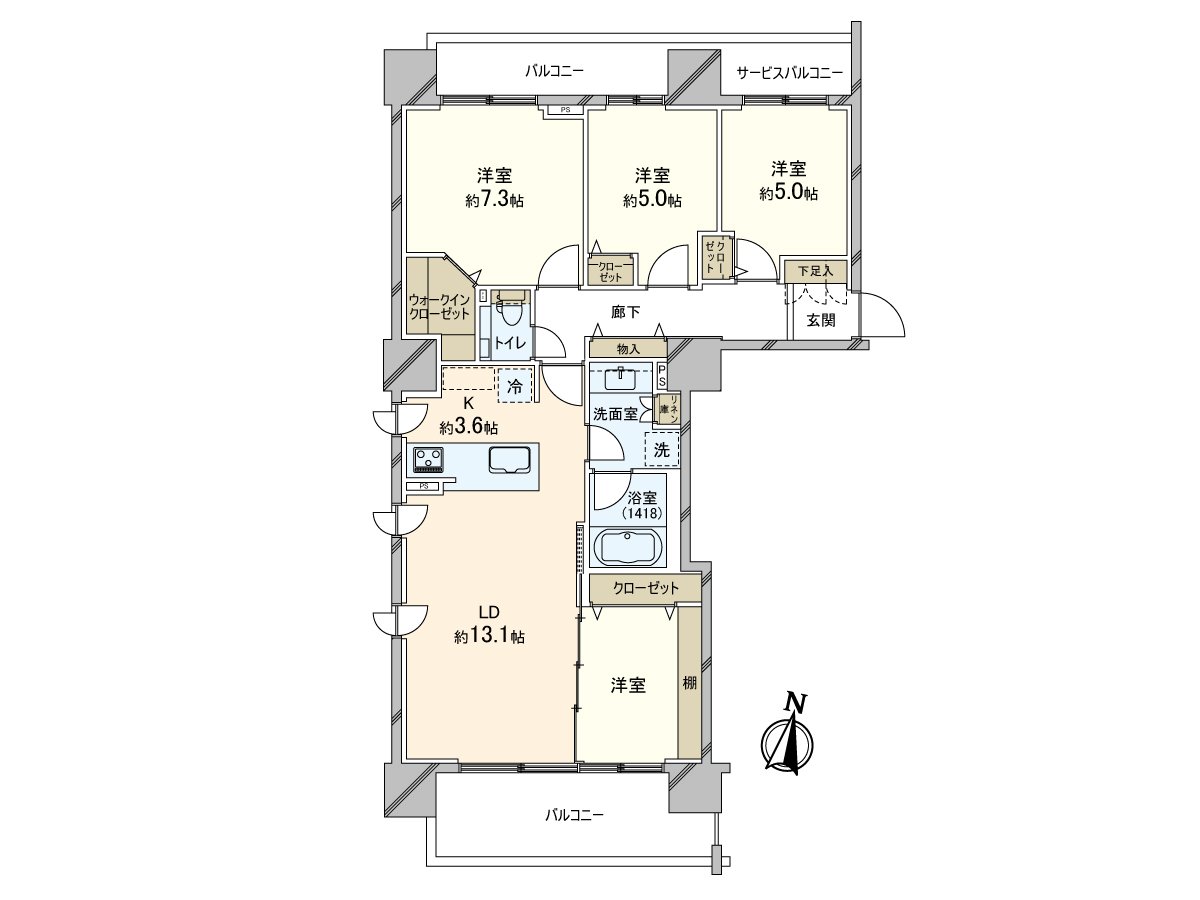 張貼4LDK，朝南，全居室地板地板全部的智能浴缸(整潔的Thermo層，浴室暖氣烘乾機，kururin poi排水口)，食器洗淨乾燥機，暖氣熱水供應Fact(eco大鯊魚)
