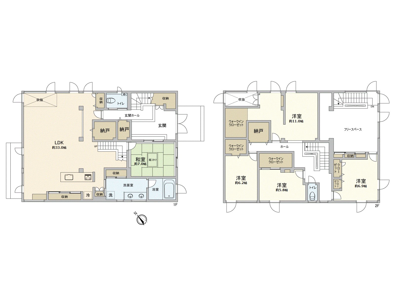 平面圖：總計地面面積208.33平方公尺