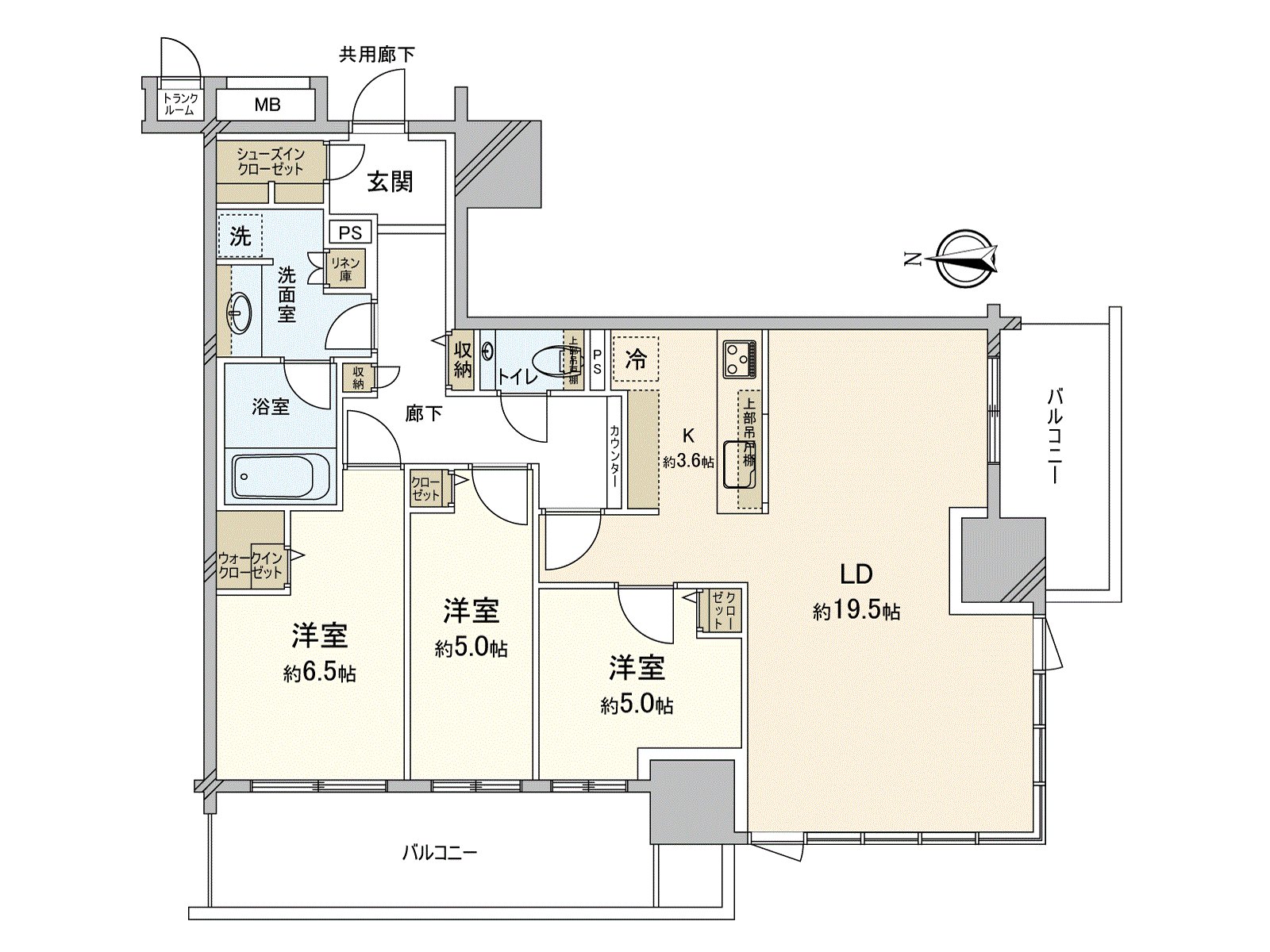 是16楼部分，西南边角房的3LDK。