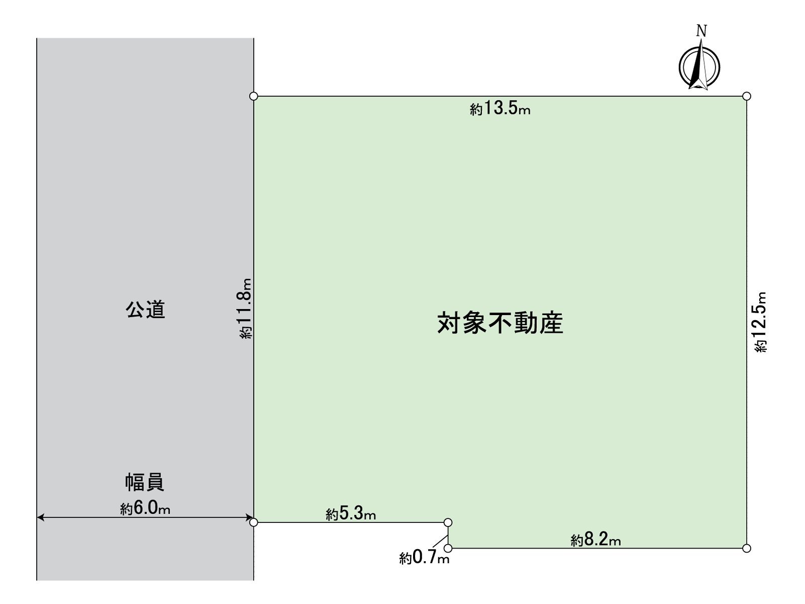 ～地形圖～土地面積約166.25平方公尺(約50.29坪)