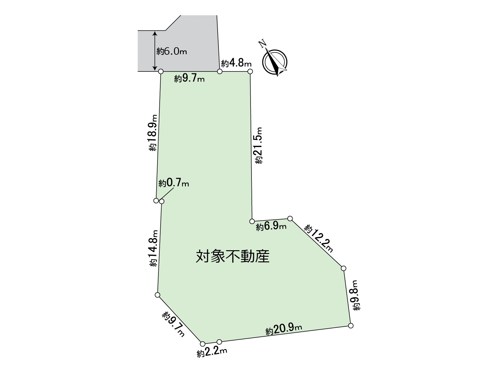 [地形图]土地面积：是782.80平米(约236.79坪)的土地。