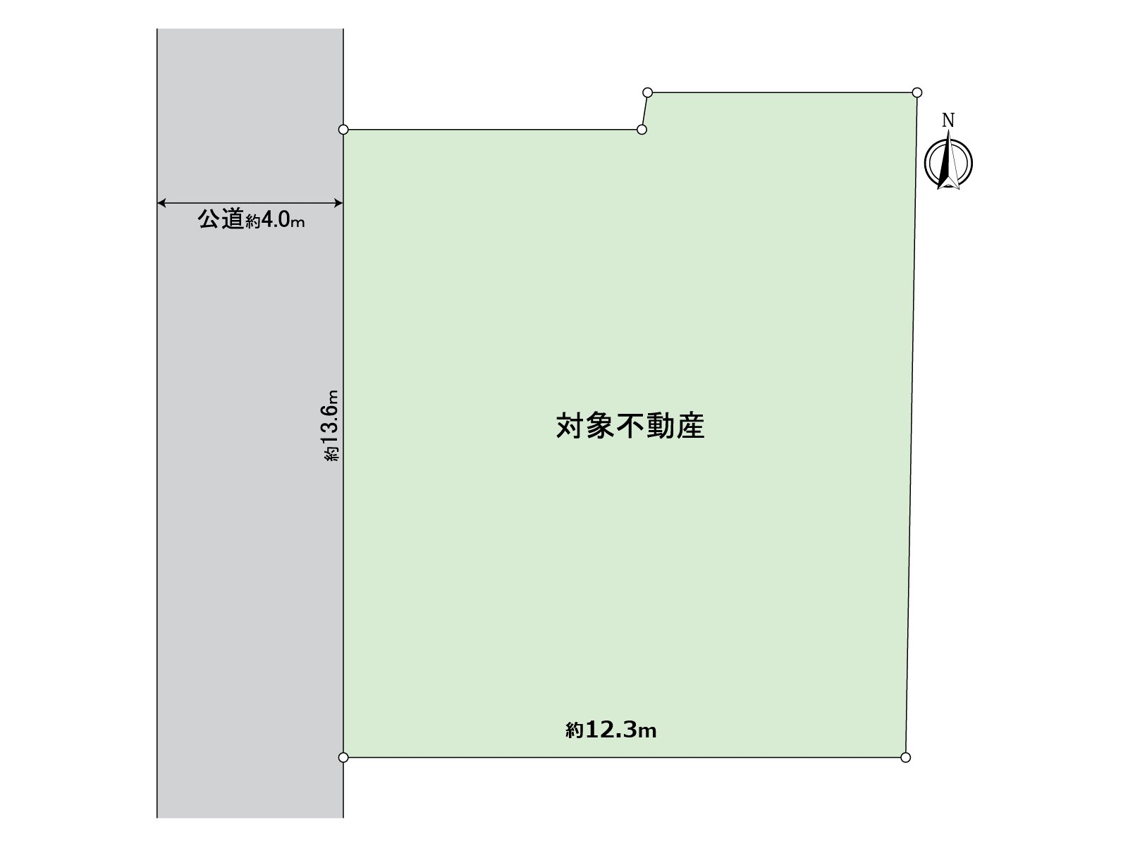 [topographical map] The Land which can make a space of about 173 square meters of Land sides, the dream of the family into a form.