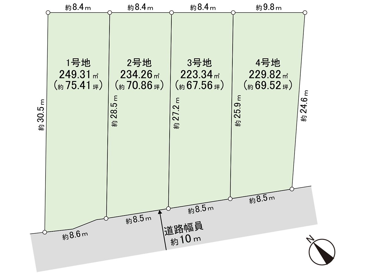 [topographical map] Land area: It is Land of 234.26 square meters.
