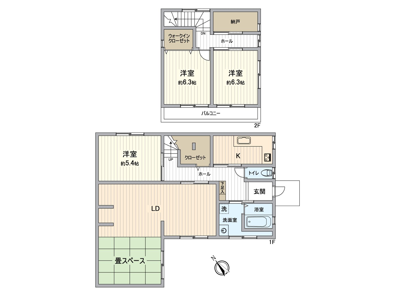 [戶型平面圖]有儲藏室以及嵌入式衣櫃，作為存儲空間豐富的房型