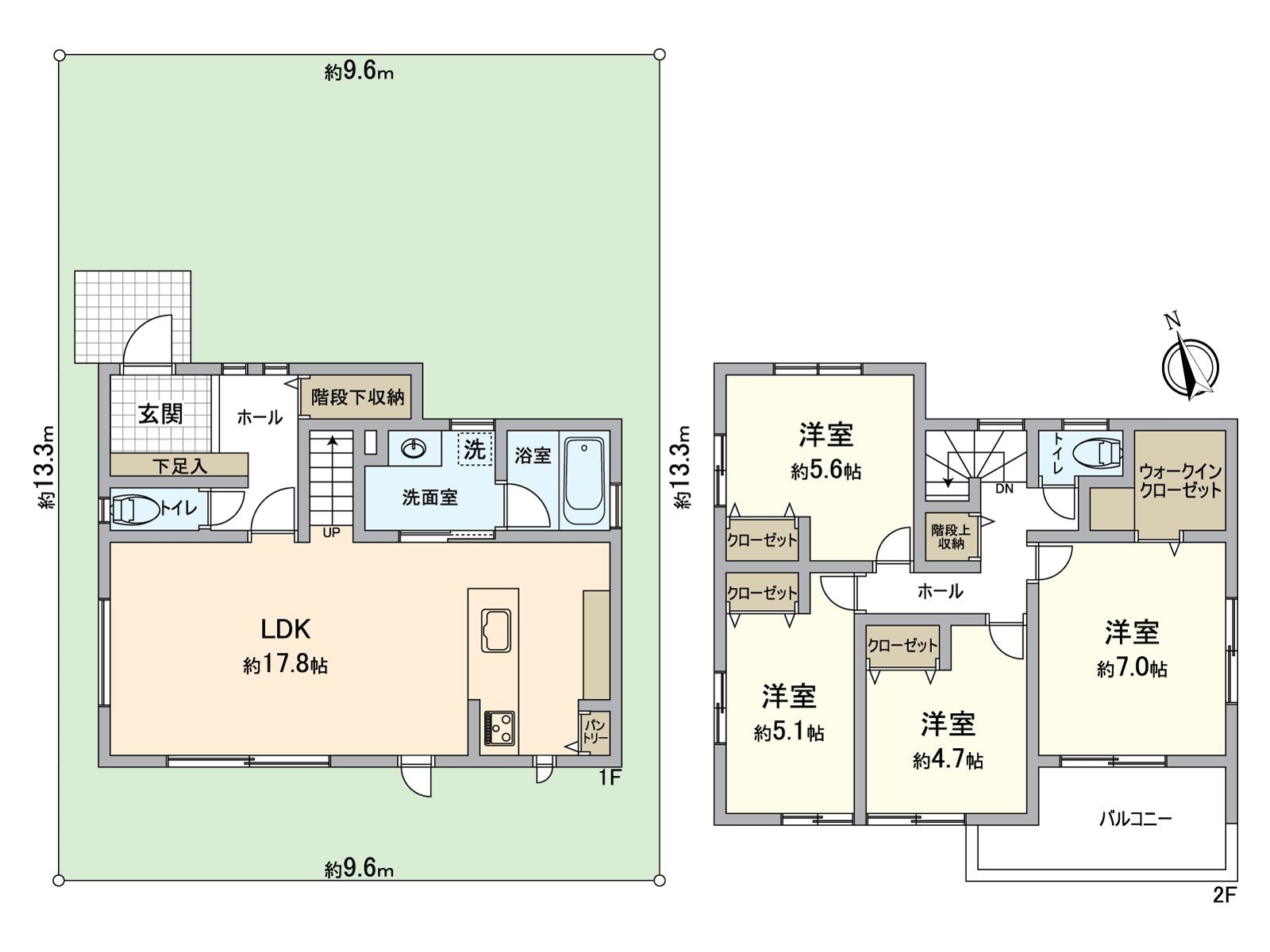 是表示全體房屋的版面設計的平面圖。對流跡線以及采光具有參考作用。