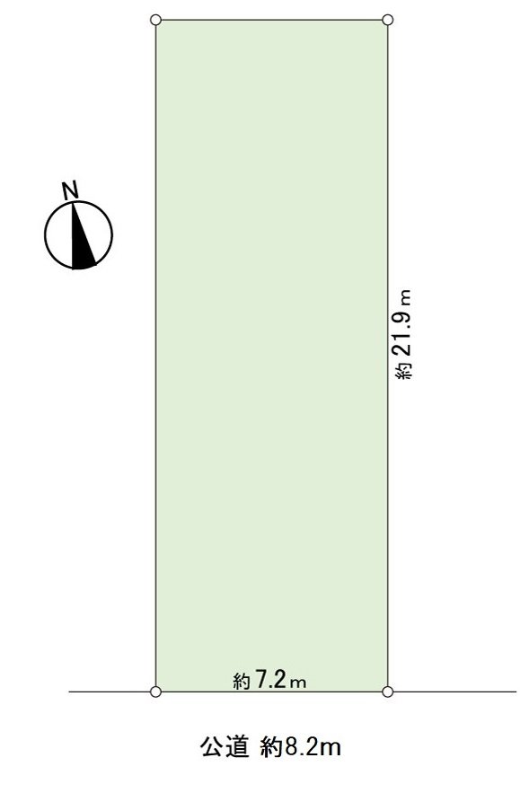 [當地照片]用地面積：158.67平方公尺(約47.99坪)南側接道的整形地