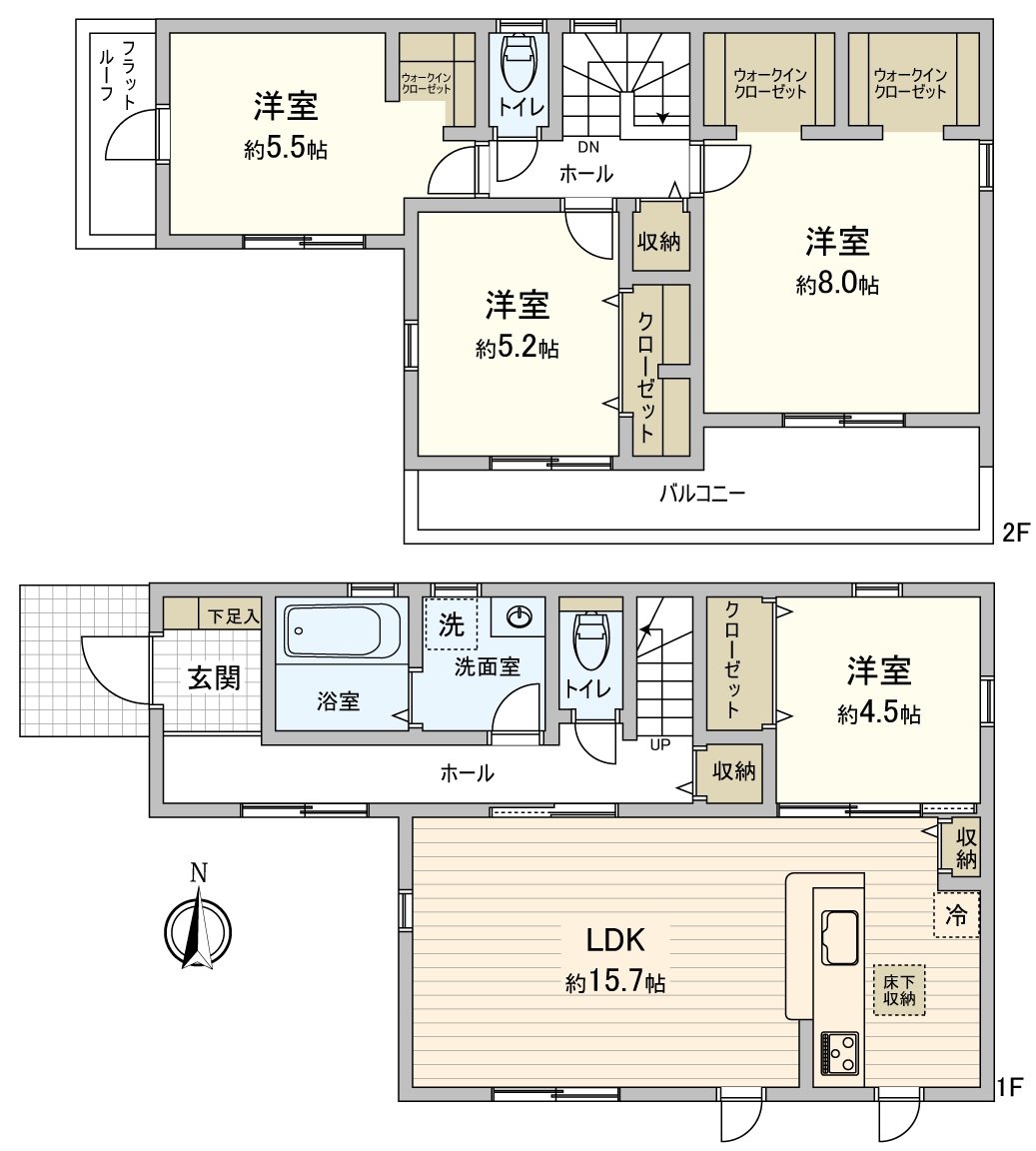 平面圖4LDK+WIC
