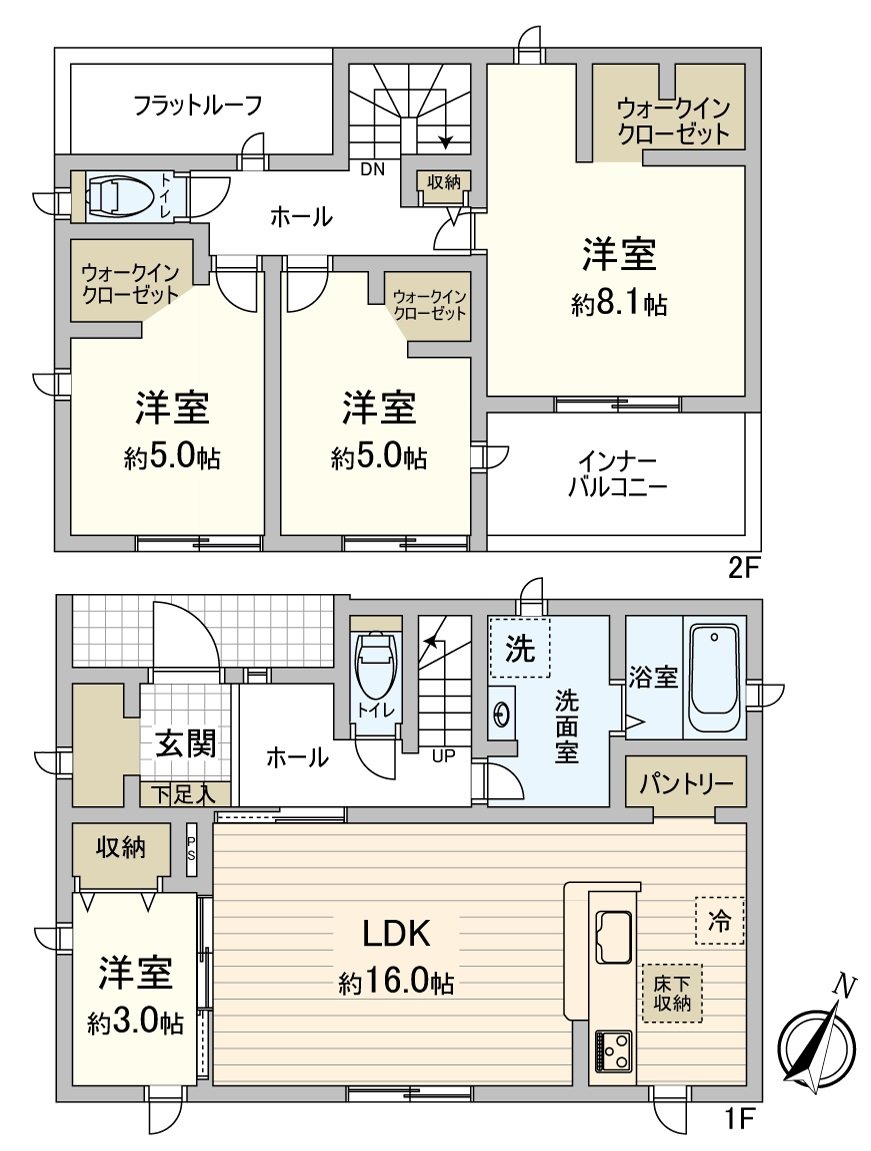 Floor plan 4LDK+WIC