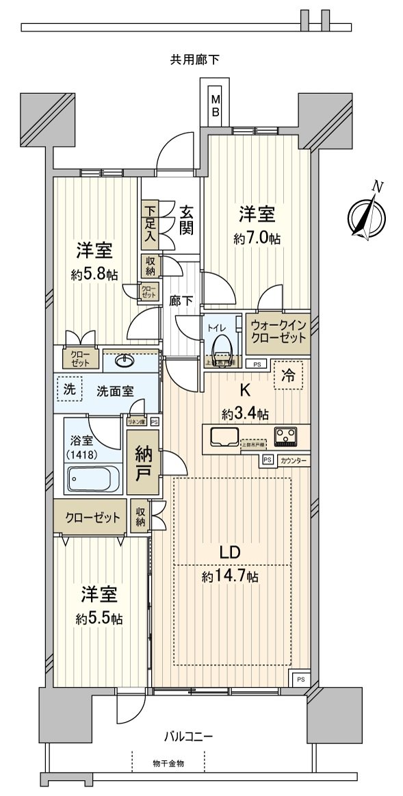 平面圖3LDK