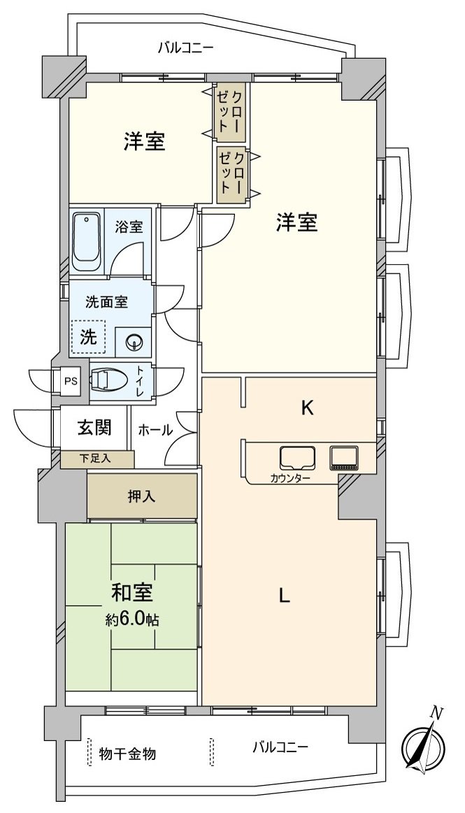 [平面圖]私人使用面積：82.94平方公尺(約25.08坪)3LDK