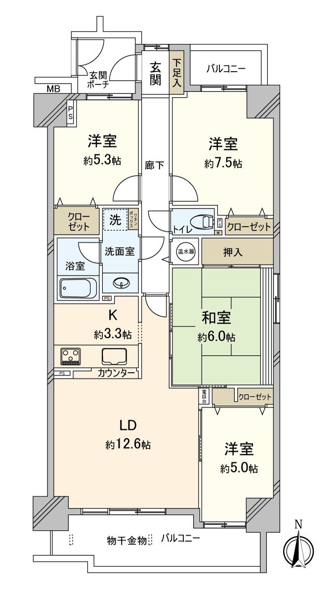 平面圖4LDK