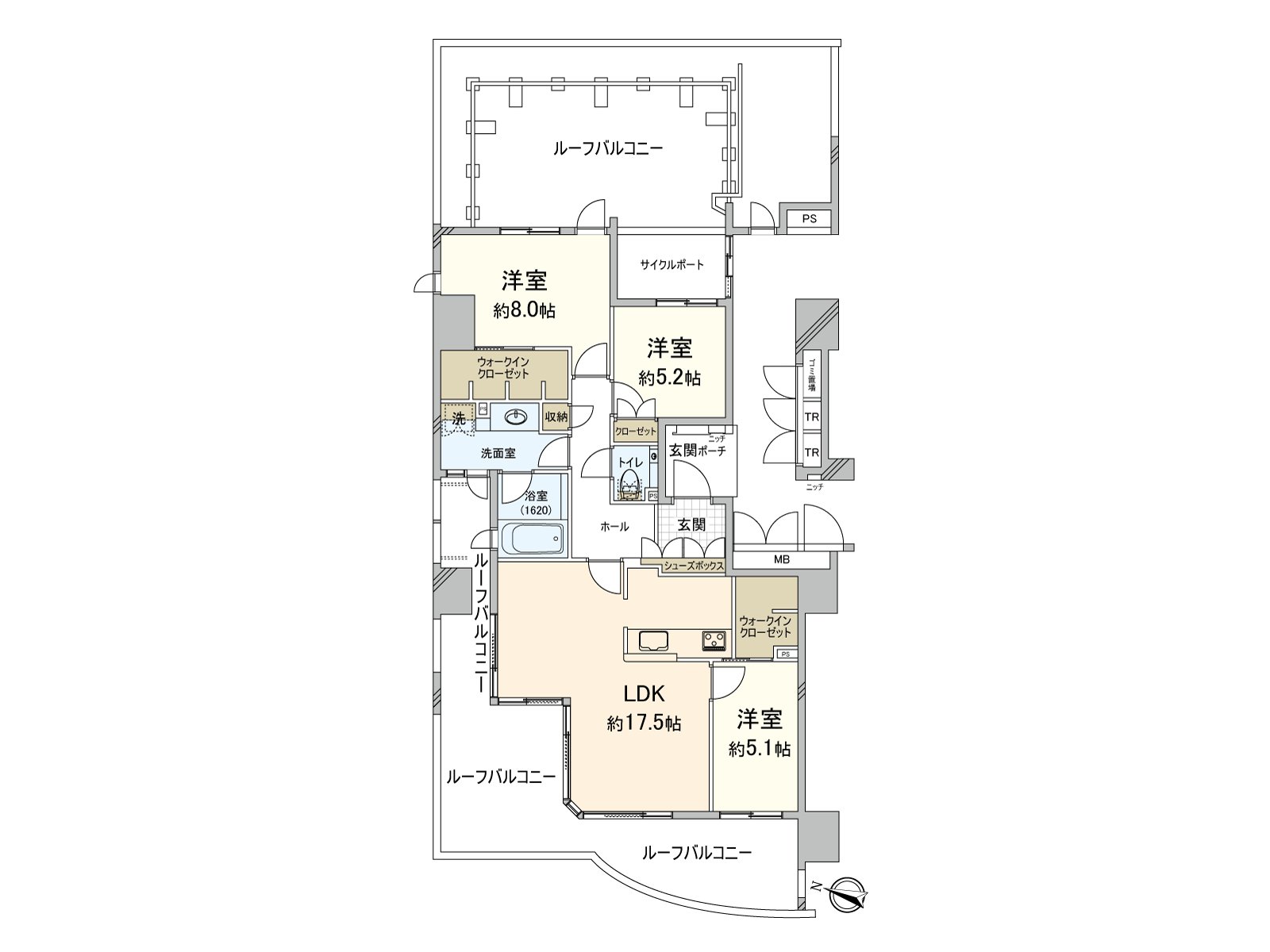 約17.5張塌塌米LDK