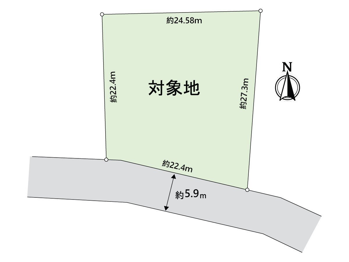 Land area about 173.67 tsubo