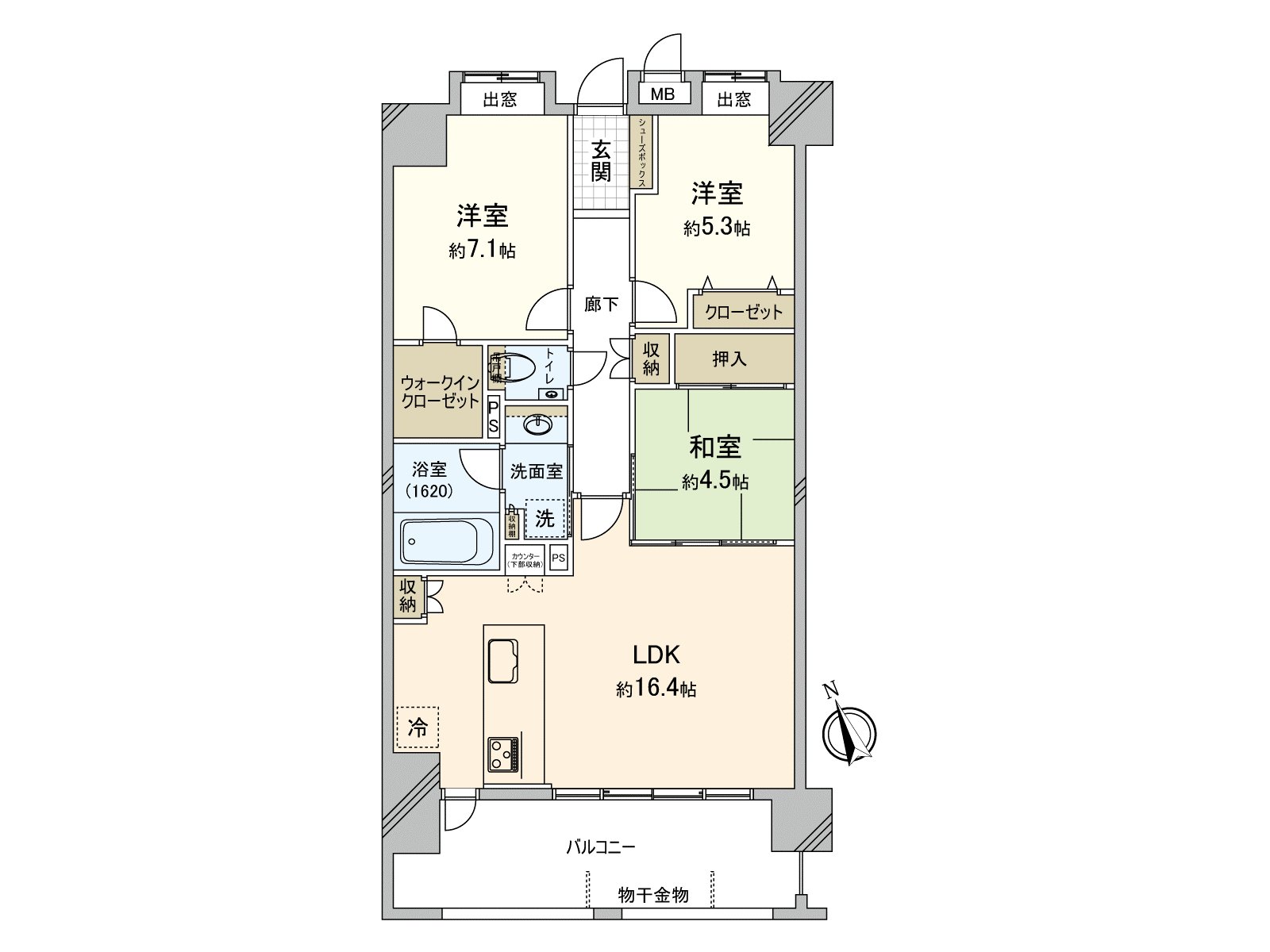 3LDK where is recommended to the family. A bedroom, the how to use that I distributed including the room of the child are possible.