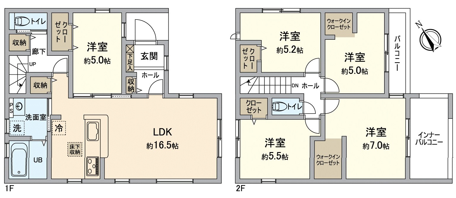 2026年7月完成計劃的木造2階建5LDK。日收入在適合東南的約16.5張塌塌米LDK良好。有全居室收納、地板下邊收納。有汽車空白(車型限制有)。居住地緊貼的再House禮貌地介紹高濱市的魅力和居住環境