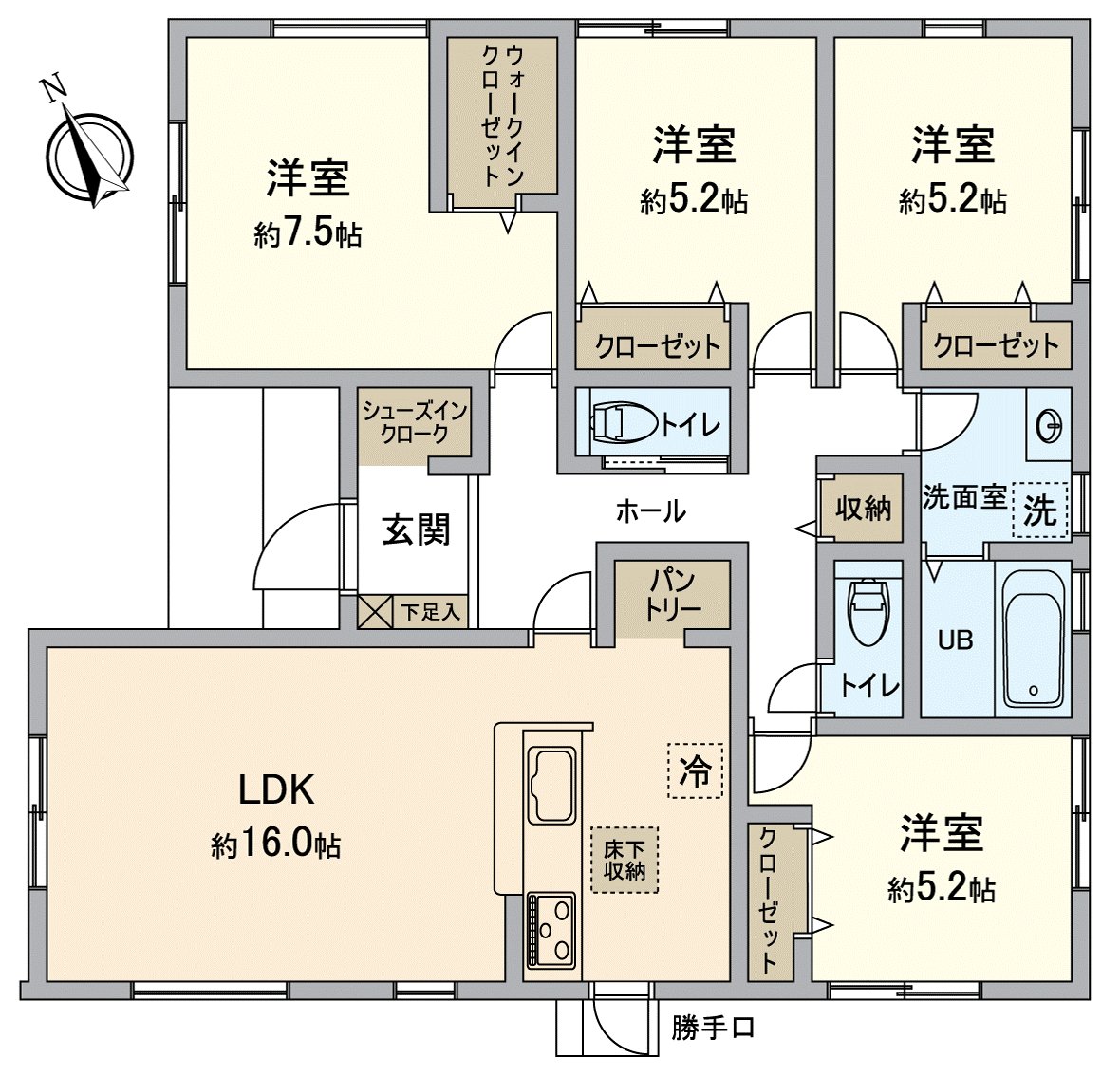 April, 2026 completion planned 4LDK. A one-story house with pantry, floor lower storing, the all rooms storing. With bathroom more than 1 tsubo. Rehouse of the Address coherence informs you of charm and house environment of Takahama-shi carefully. The details, please feel free to contact us