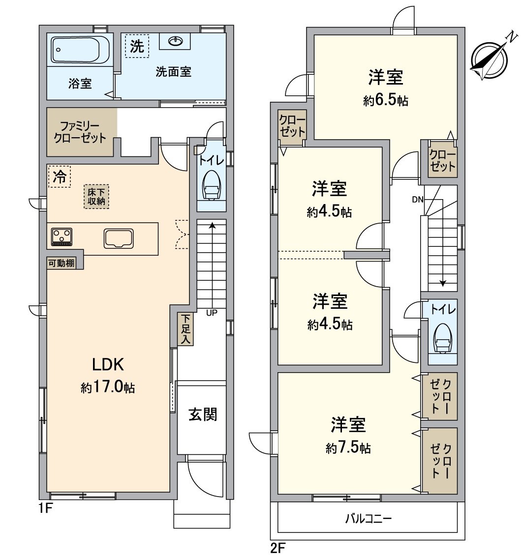 是表示全體房屋的版面設計的平面圖。對流跡線以及采光具有參考作用