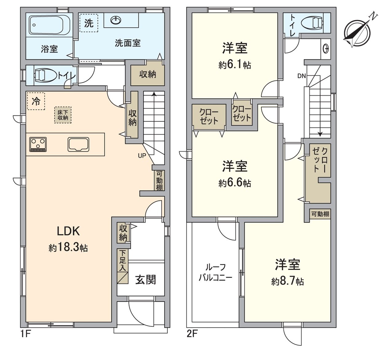 是表示全體房屋的版面設計的平面圖。對流跡線以及采光具有參考作用。