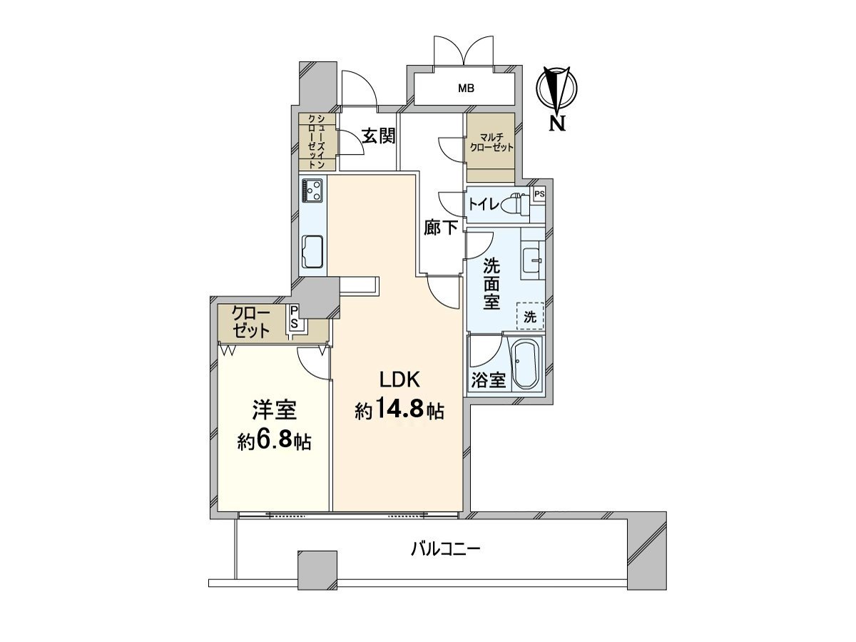 家務流跡線是被想的容易使用的房型。