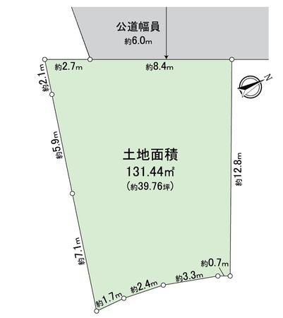 大津市横木二丁目5号地 区画図 大津市横木二丁目5号地 区画図