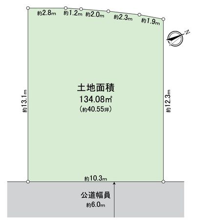 大津市横木二丁目3号地 区画図