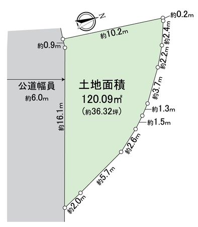 大津市横木二丁目14号地 区画図 大津市横木二丁目14号地 区画図