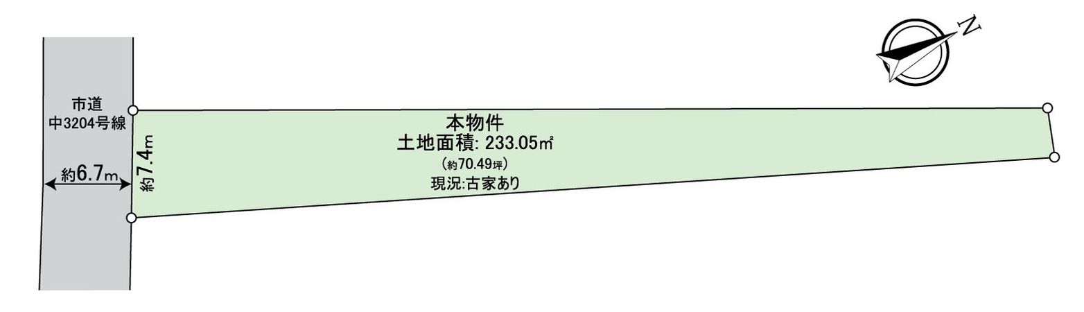 大津市島の関 区画図 区画図