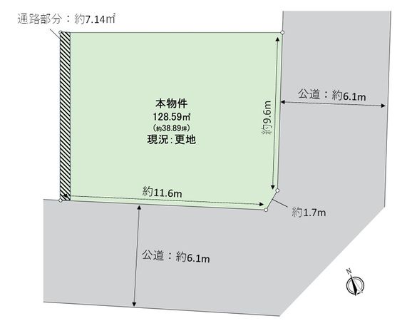 大津市衣川3丁目 区画図 大津市衣川3丁目 区画図