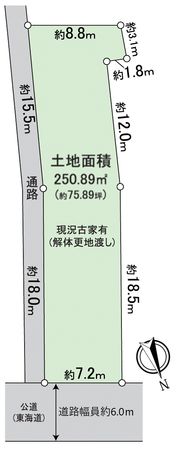 大津市西の庄 区画図 区画図