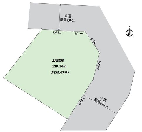 雄琴六丁目1号地 区画図 雄琴六丁目1号地 区画図