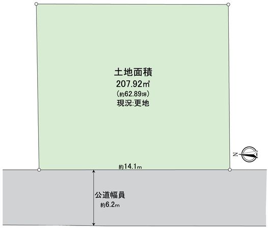 大津市湖青2丁目 区画図