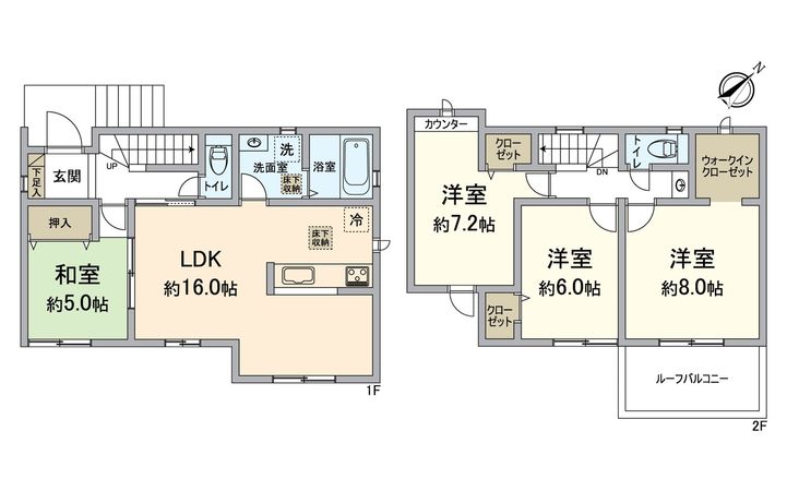 月輪5丁目 間取図(平面図) 月輪5丁目 間取図(平面図)