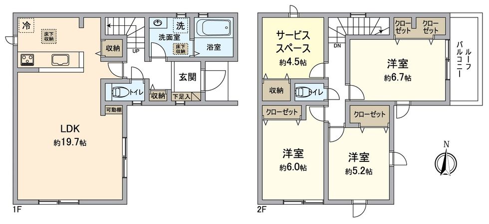 大津市坂本7丁目1号棟 間取図(平面図) 大津市坂本7丁目1号棟 間取図(平面図)