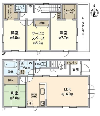 大津市坂本7丁目2号棟 間取図(平面図) 大津市坂本7丁目2号棟 間取図(平面図)