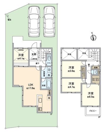 大津市穴太一丁目N号棟 間取図(平面図) 大津市穴太一丁目N号棟 間取図(平面図)