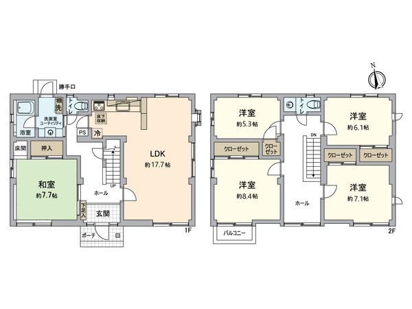 大津市青山3丁目 間取図(平面図) 間取図(平面図)