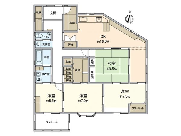 大津市国分1丁目 間取図(平面図) 大津市国分1丁目 間取図(平面図)
