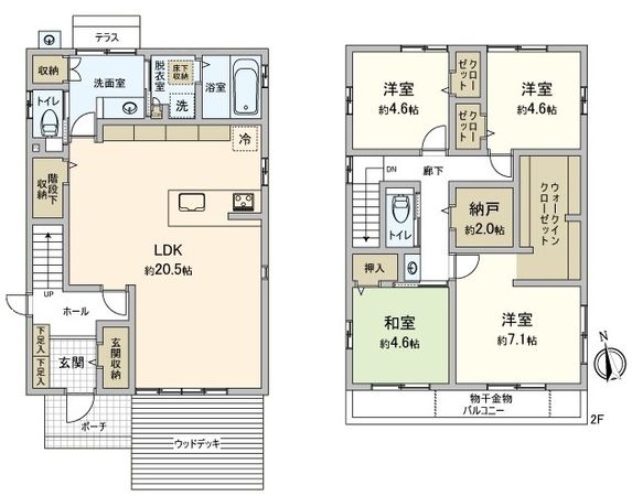 草津市追分南六丁目 間取図(平面図) 草津市追分南六丁目 間取図(平面図)