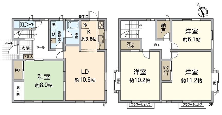 大津市大石東5丁目 間取図(平面図) 大津市大石東5丁目 間取図(平面図)