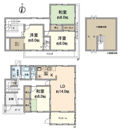 大津市朝日2丁目 間取図(平面図) 大津市朝日2丁目 間取図(平面図)