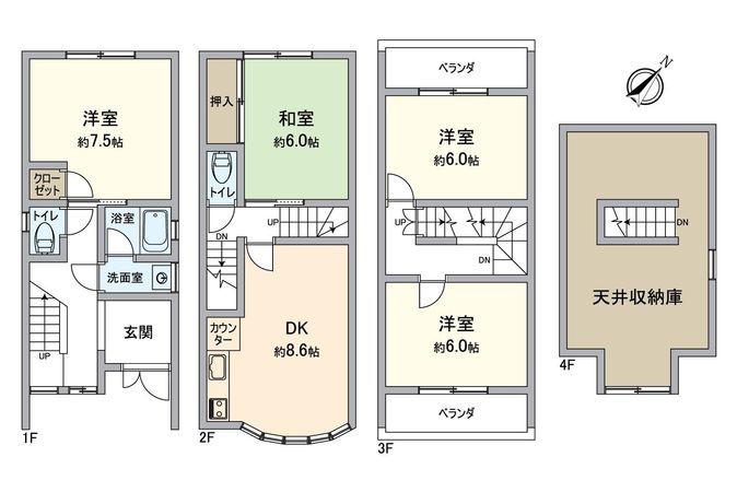 大津市島の関 戸建て 間取図(平面図) 大津市島の関 戸建て 間取図(平面図)