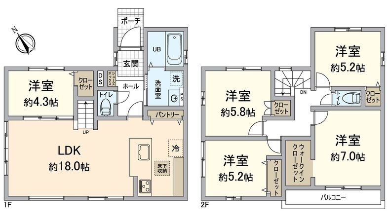 草津市野村4丁目1号地 間取図(平面図)