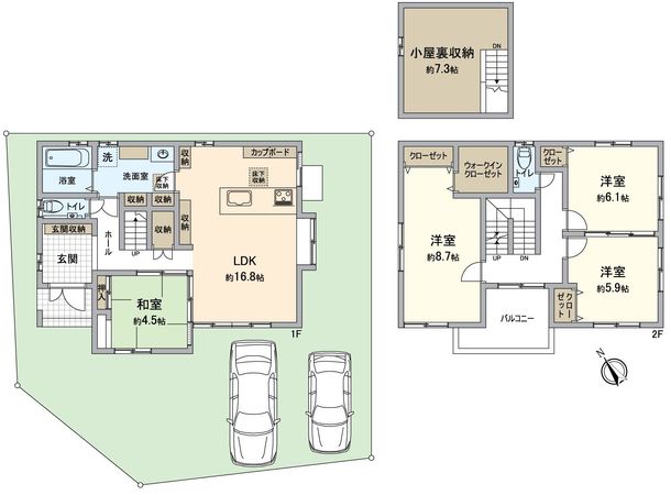 木川町1期18号地 間取図(平面図)