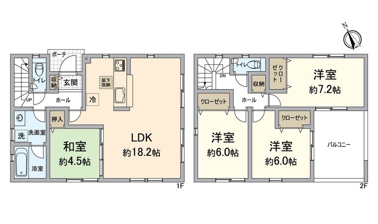 雄琴5丁目 4号棟 間取図(平面図) 雄琴5丁目 4号棟 間取図(平面図)