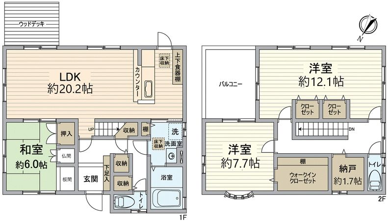 大津市青山7丁目 間取図(平面図) 大津市青山7丁目 間取図(平面図)