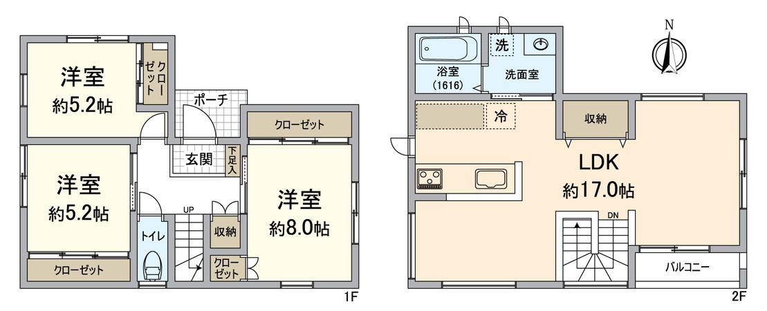 大津市二本松 間取図(平面図) 大津市二本松 間取図(平面図)