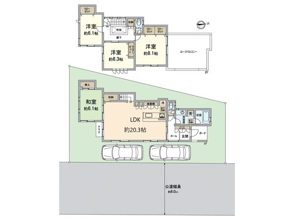 大津市真野6丁目 間取図(平面図) 大津市真野6丁目 間取図(平面図)