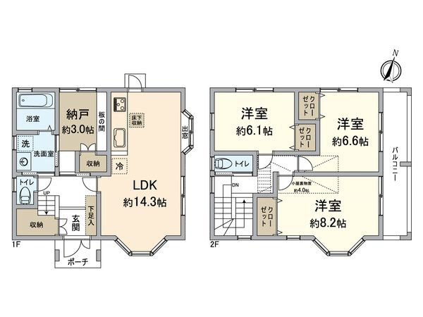 大津市富士見台 間取図(平面図) 大津市富士見台 間取図(平面図)