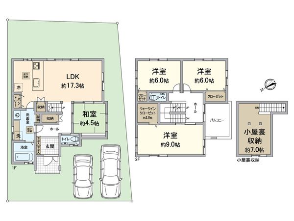 下坂本2丁目2期8号地 間取図(平面図) 下坂本2丁目2期8号地 間取図(平面図)