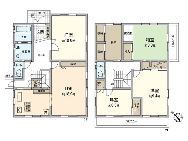 大津市大江3丁目 間取図(平面図)